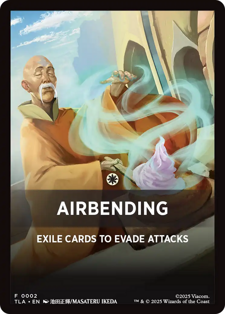 Airbending Theme Card [Avatar: The Last Airbender Tokens] | Exor Games Truro