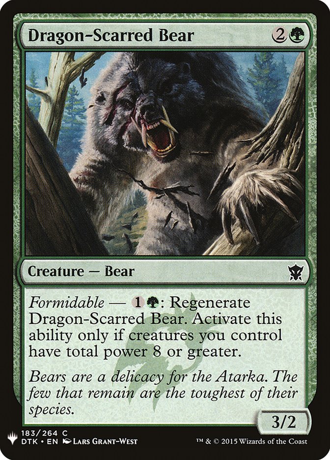 Dragon-Scarred Bear [Mystery Booster] | Exor Games Truro