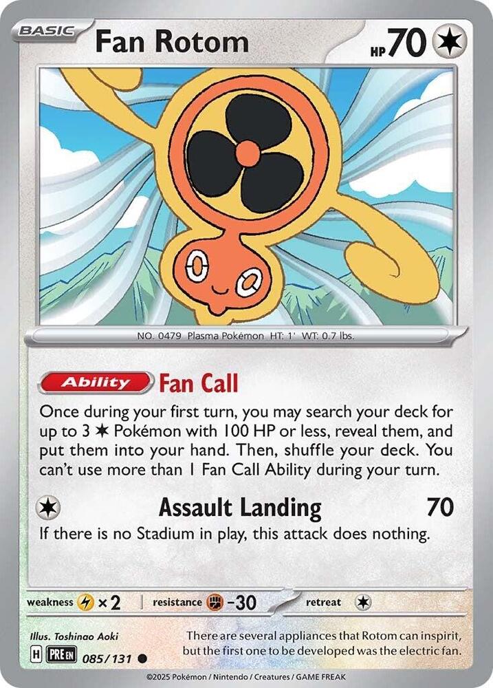 Fan Rotom (085/131) [Scarlet & Violet: Prismatic Evolutions] | Exor Games Truro