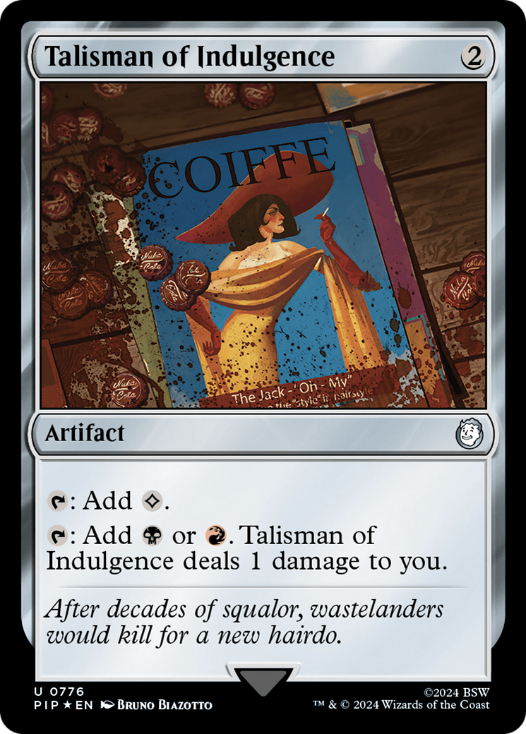 Talisman of Indulgence (Surge Foil) [Fallout] | Exor Games Truro