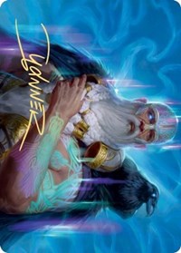 Alrund, God of the Cosmos Art Card (Gold-Stamped Signature) [Kaldheim Art Series] | Exor Games Truro