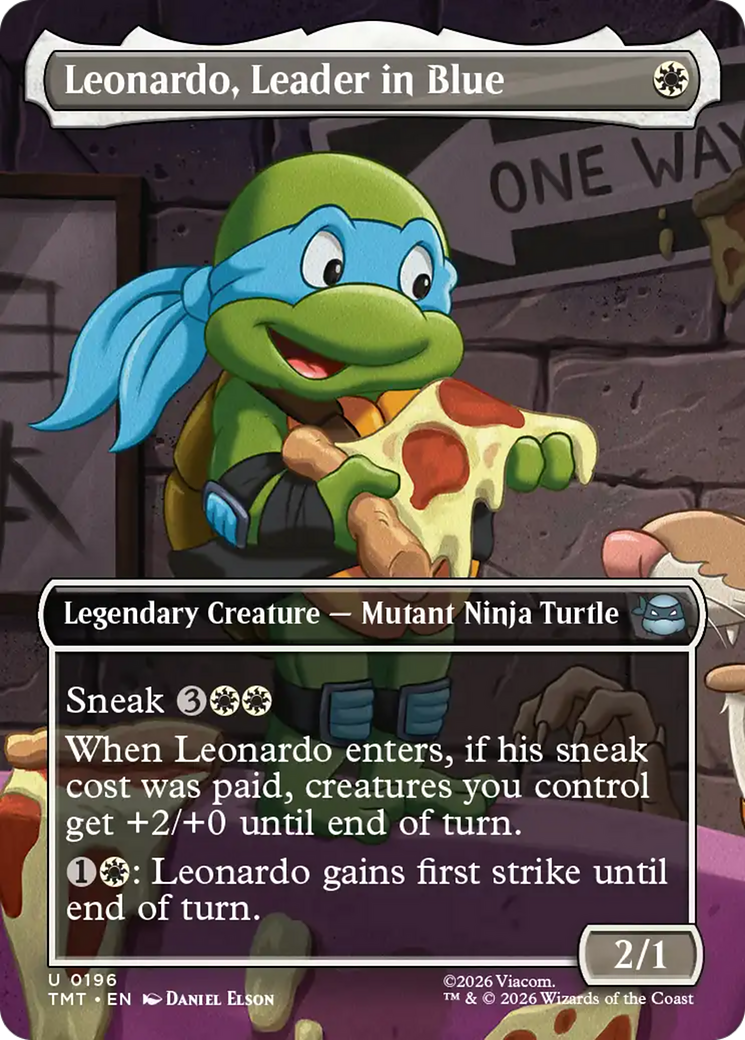 Leonardo, Leader in Blue (Borderless) [Teenage Mutant Ninja Turtles] | Exor Games Truro