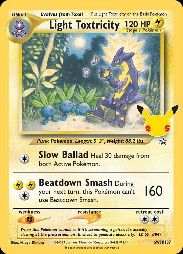 Light Toxtricity (SWSH137) (Jumbo Card) [Sword & Shield: Black Star Promos] | Exor Games Truro