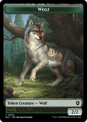 Goat // Wolf (032) Double-Sided Token [Bloomburrow Commander Tokens] | Exor Games Truro