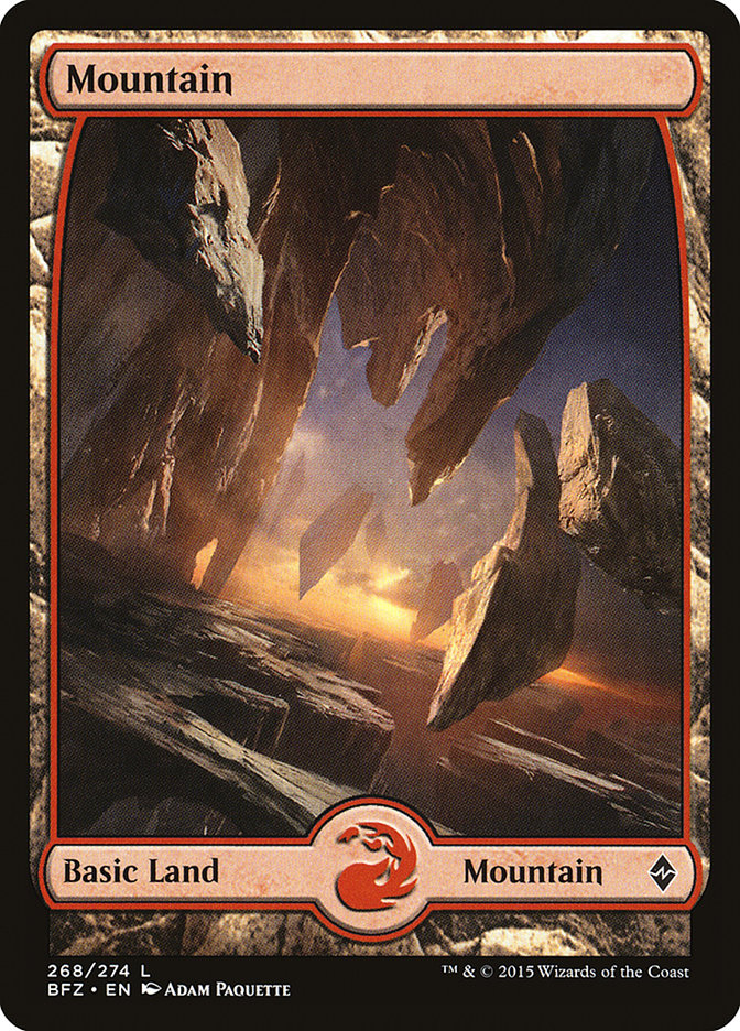 Mountain (268) (Full Art) [Battle for Zendikar] | Exor Games Truro