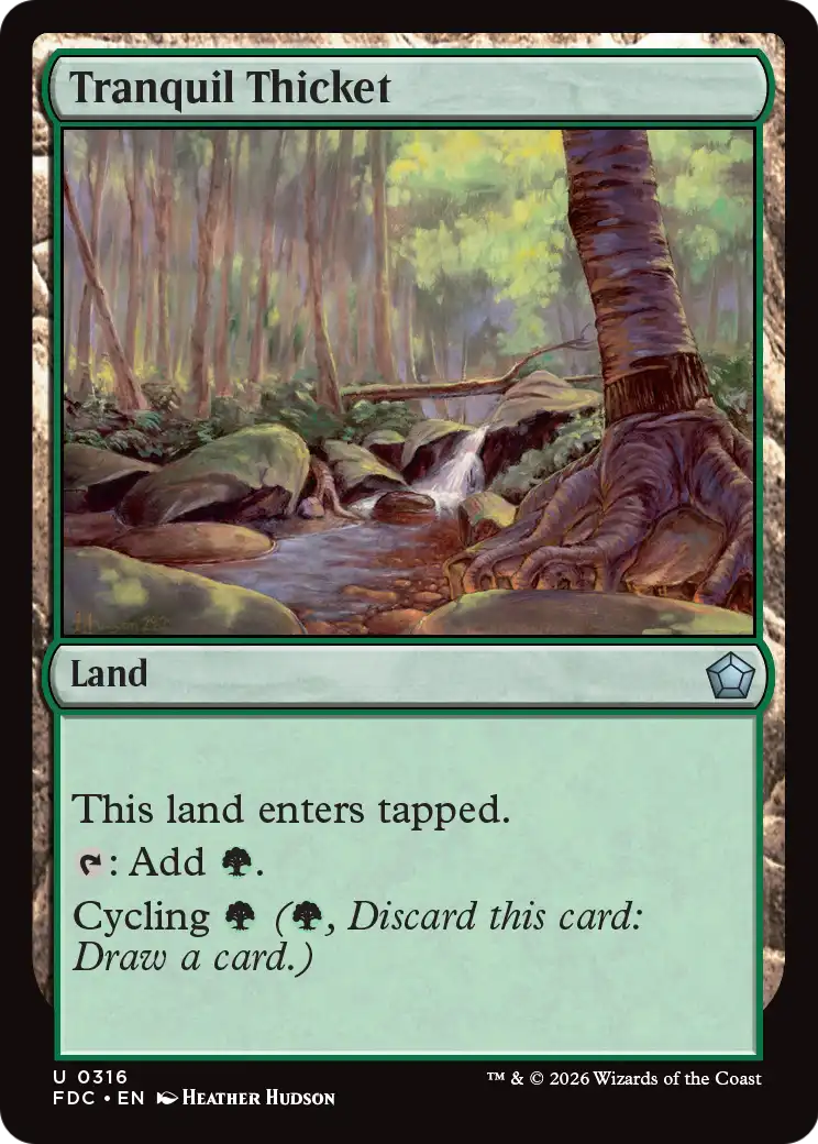 Tranquil Thicket [Foundations Commander] | Exor Games Truro