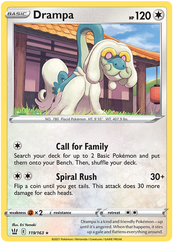 Drampa (119/163) [Sword & Shield: Battle Styles] | Exor Games Truro