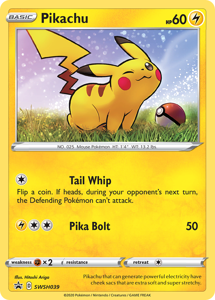 Pikachu (SWSH039) [Sword & Shield: Black Star Promos] | Exor Games Truro