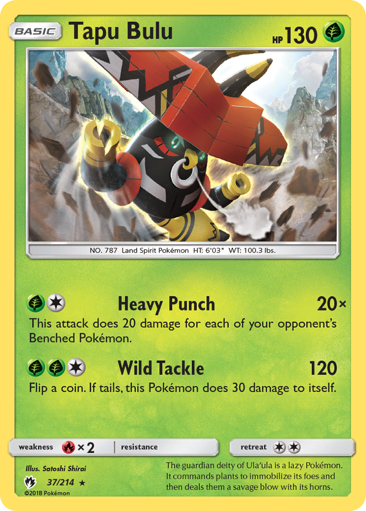 Tapu Bulu (37/214) [Sun & Moon: Lost Thunder] | Exor Games Truro