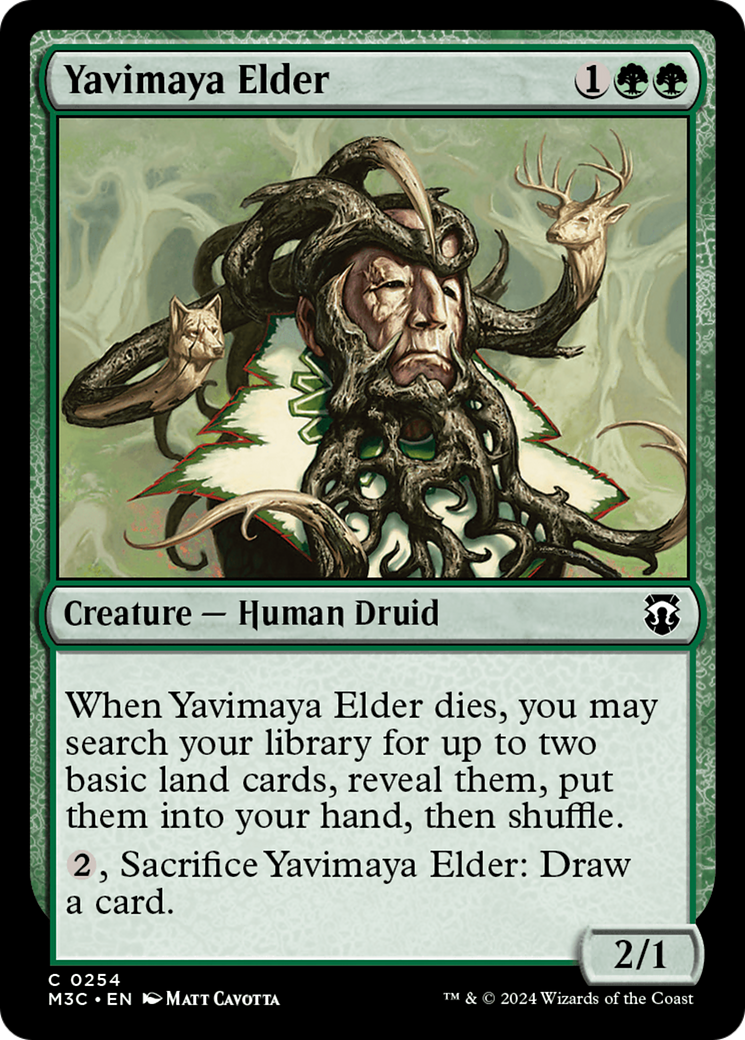 Yavimaya Elder (Ripple Foil) [Modern Horizons 3 Commander] | Exor Games Truro