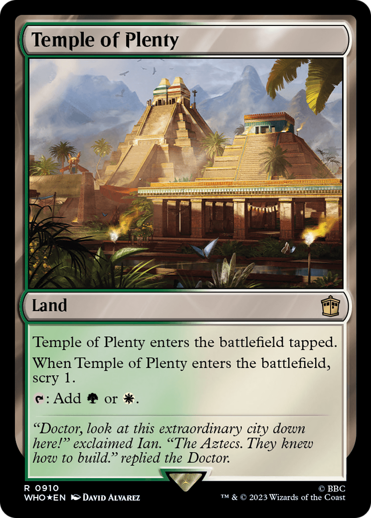 Temple of Plenty (Surge Foil) [Doctor Who] | Exor Games Truro