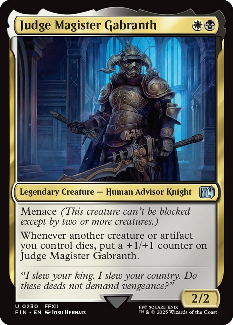 Judge Magister Gabranth [FINAL FANTASY] | Exor Games Truro