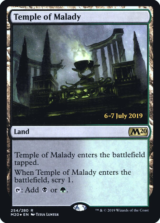 Temple of Malady [Core Set 2020 Prerelease Promos] | Exor Games Truro