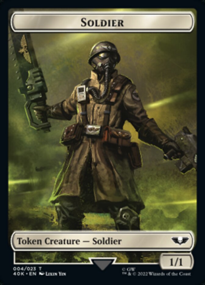 Soldier (004) // Vanguard Suppressor Double-Sided Token [Warhammer 40,000 Tokens] | Exor Games Truro