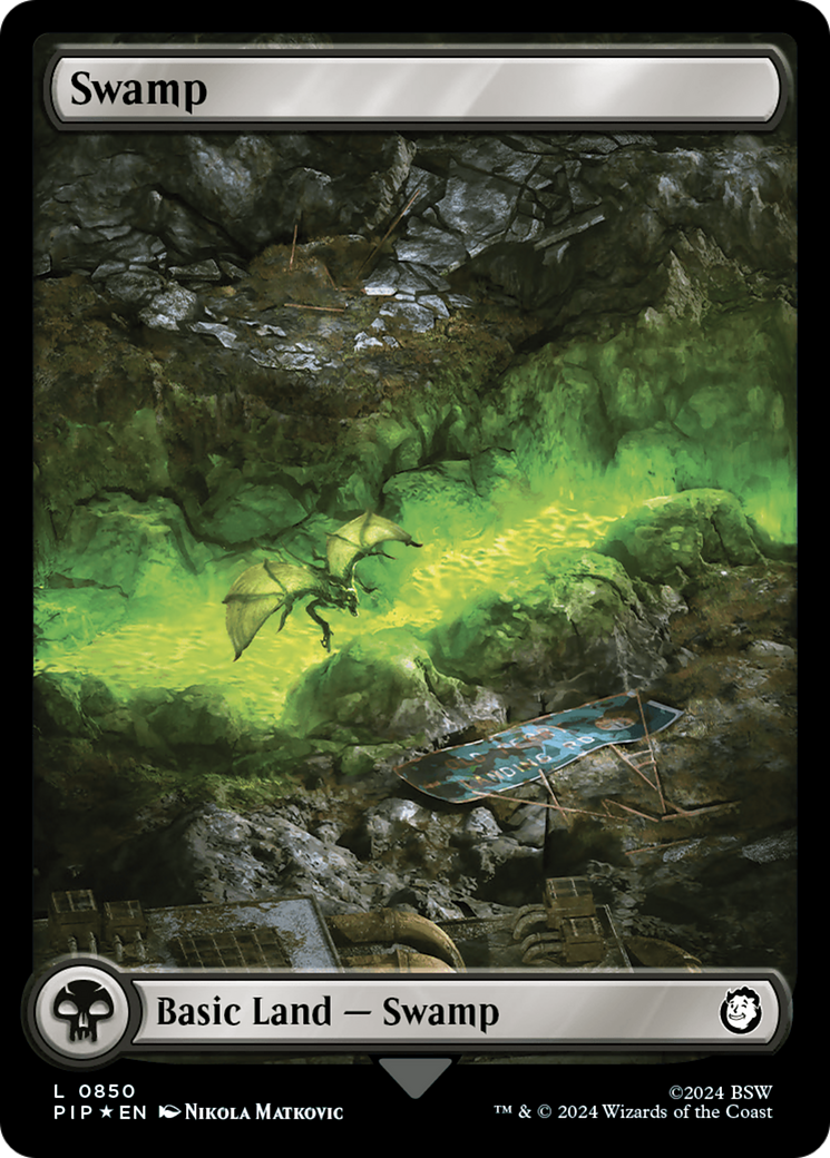 Swamp (0850) (Surge Foil) [Fallout] | Exor Games Truro