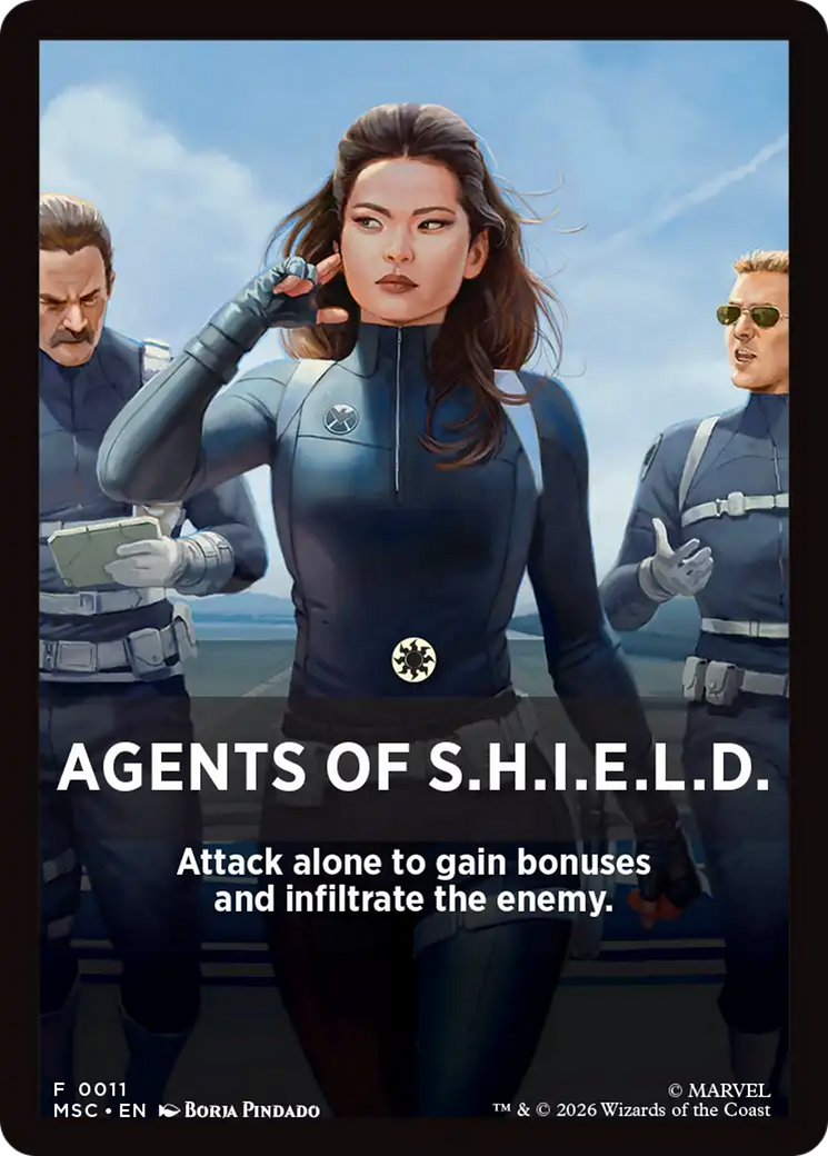Agents of S.H.I.E.L.D. Theme Card [Marvel Super Heroes Commander] | Exor Games Truro