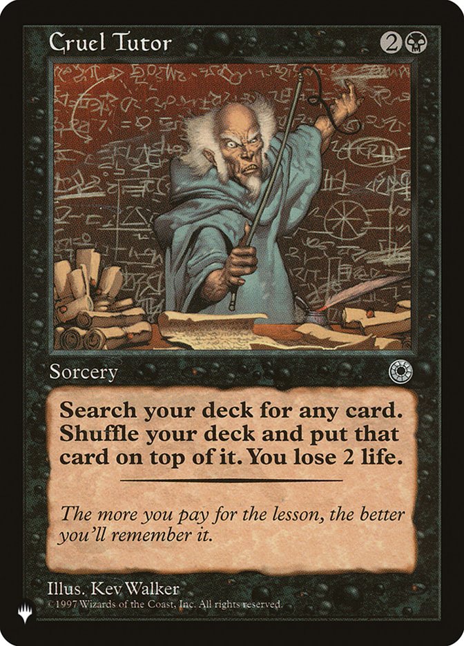 Cruel Tutor [The List] | Exor Games Truro