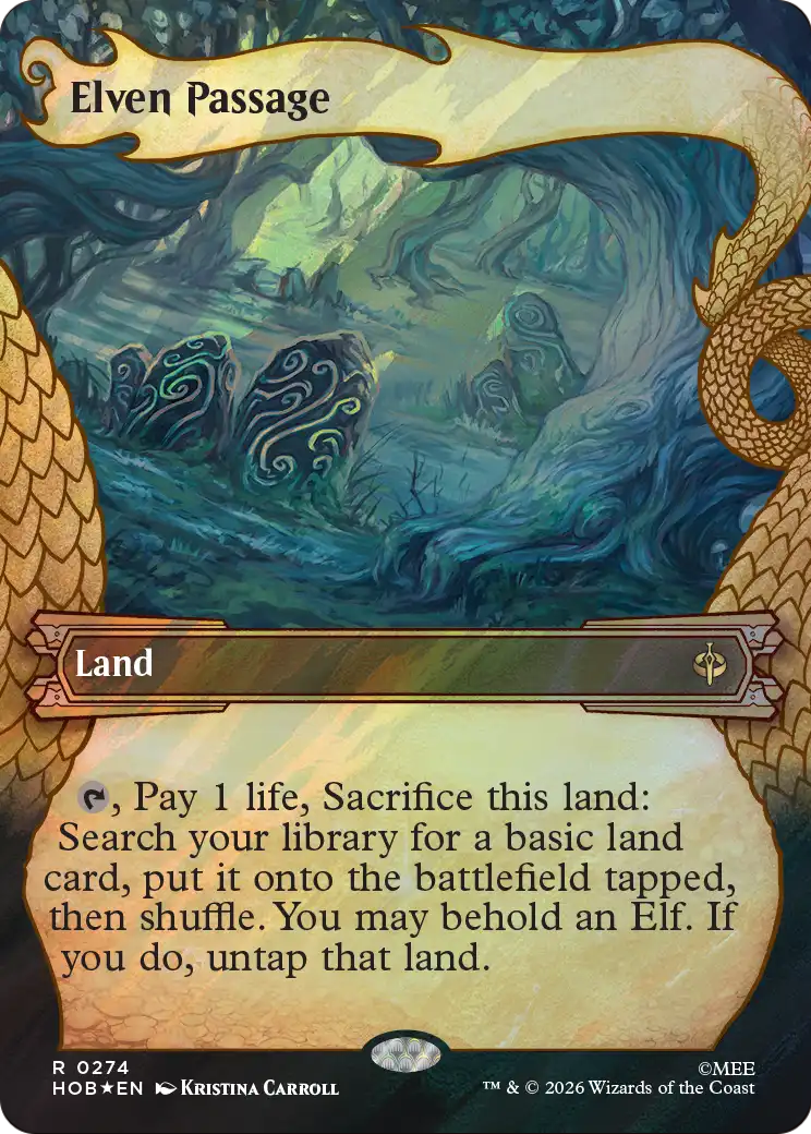 Elven Passage (Showcase) (Surge Foil) [The Hobbit] | Exor Games Truro