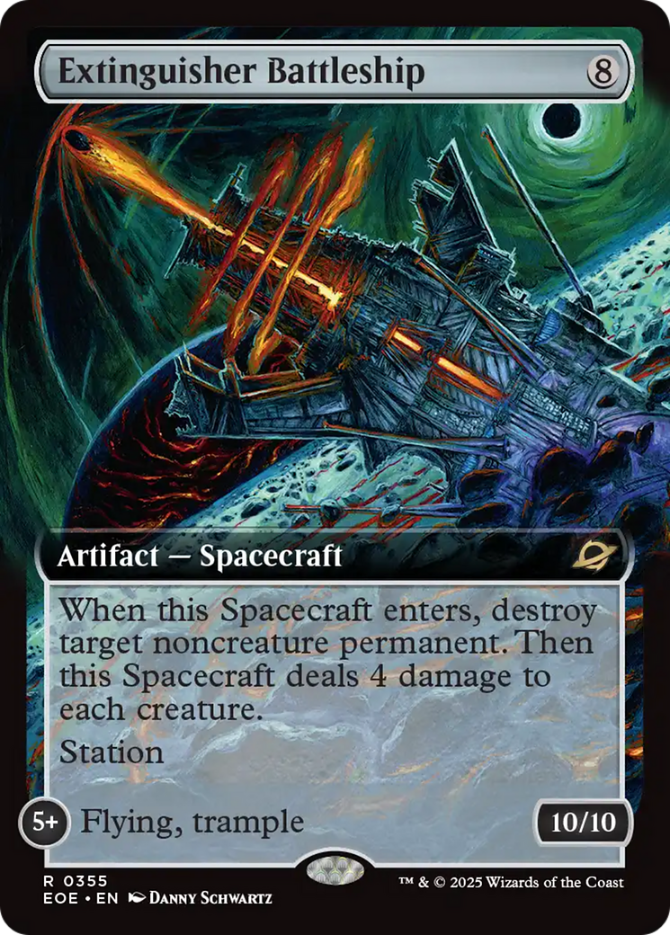 Extinguisher Battleship (Extended Art) [Edge of Eternities] | Exor Games Truro