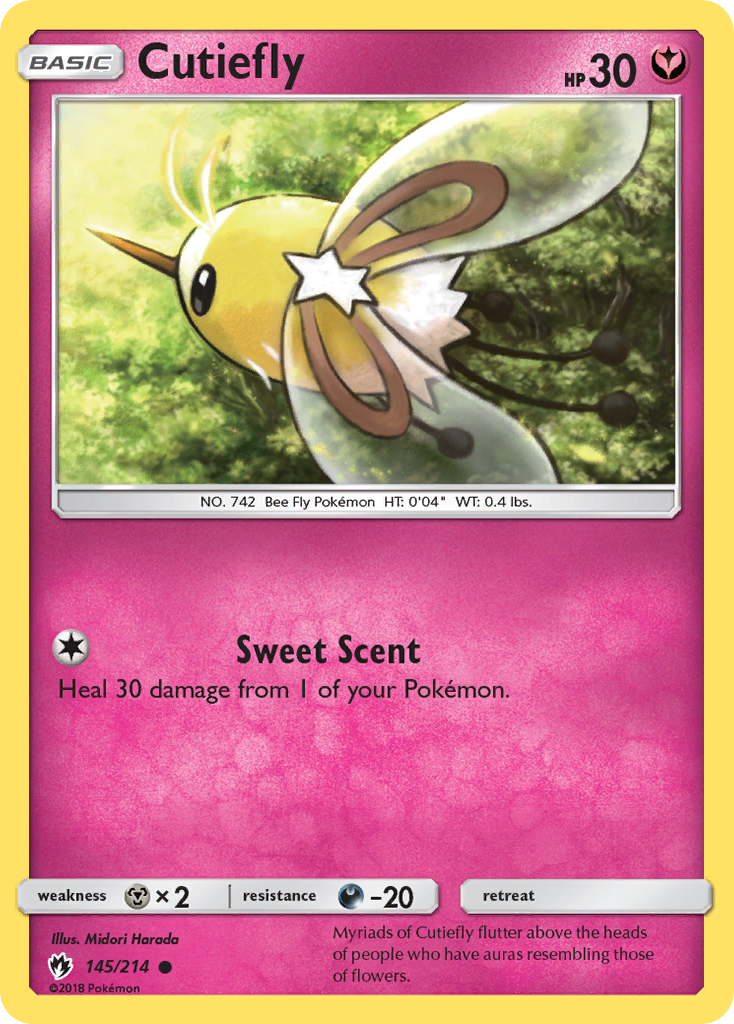 Cutiefly (145/214) [Sun & Moon: Lost Thunder] | Exor Games Truro