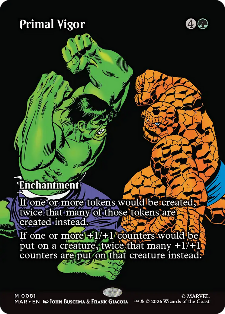 Primal Vigor (Borderless) [Marvel Universe: Eternal-Legal] | Exor Games Truro