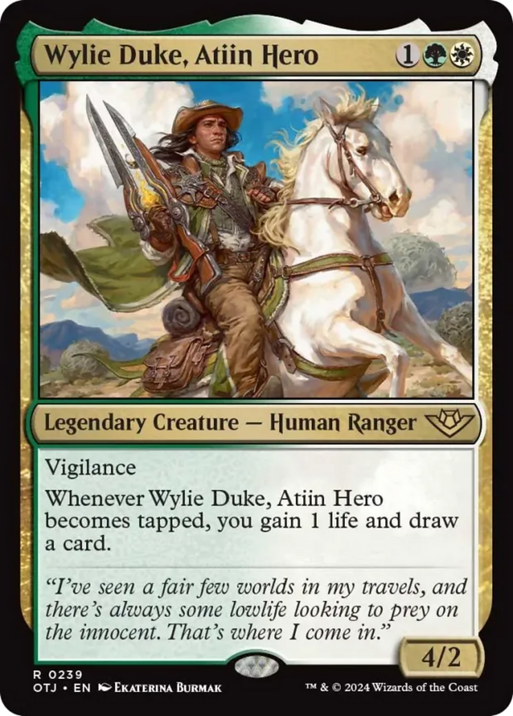 Wylie Duke, Atiin Hero [Outlaws of Thunder Junction] | Exor Games Truro