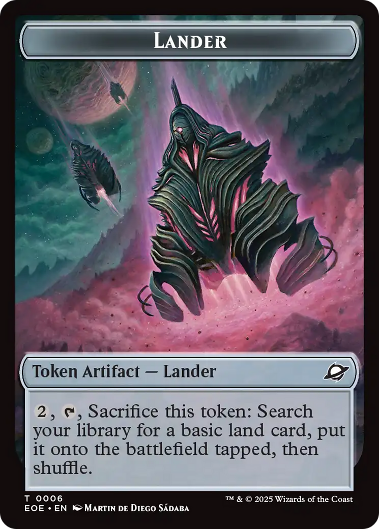 Beast (0006) // Lander Double-Sided Token [Edge of Eternities Tokens] | Exor Games Truro