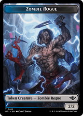 Mercenary // Zombie Rogue Double-Sided Token [Outlaws of Thunder Junction Tokens] | Exor Games Truro