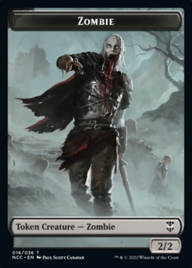 Zombie // Goat Double-Sided Token [Streets of New Capenna Commander Tokens] | Exor Games Truro