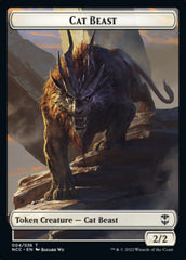 Soldier (09) // Cat Beast Double-Sided Token [Streets of New Capenna Commander Tokens] | Exor Games Truro