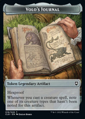 Treasure // Volo's Journal Double-Sided Token [Commander Legends: Battle for Baldur's Gate Tokens] | Exor Games Truro