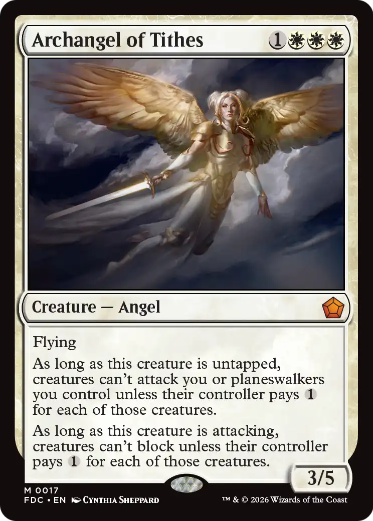 Archangel of Tithes [Foundations Commander] | Exor Games Truro