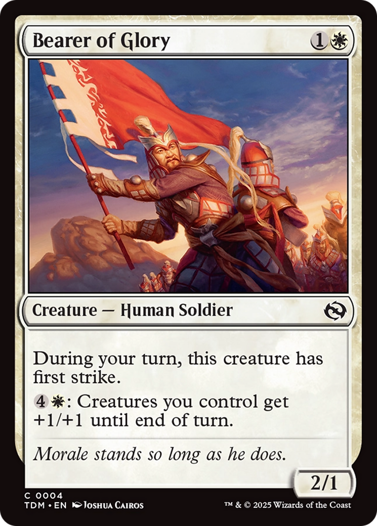 Bearer of Glory [Tarkir: Dragonstorm] | Exor Games Truro
