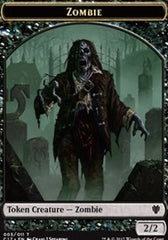 Zombie // Gold Double-Sided Token [Commander 2017 Tokens] | Exor Games Truro