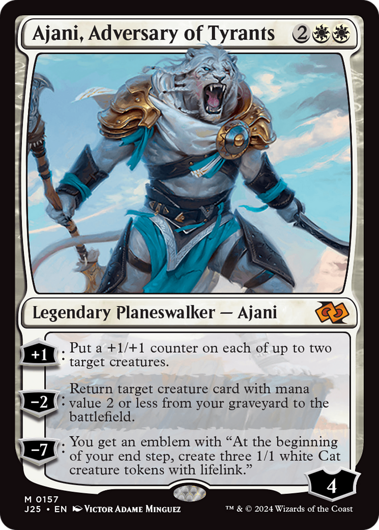 Ajani, Adversary of Tyrants [Foundations Jumpstart] | Exor Games Truro