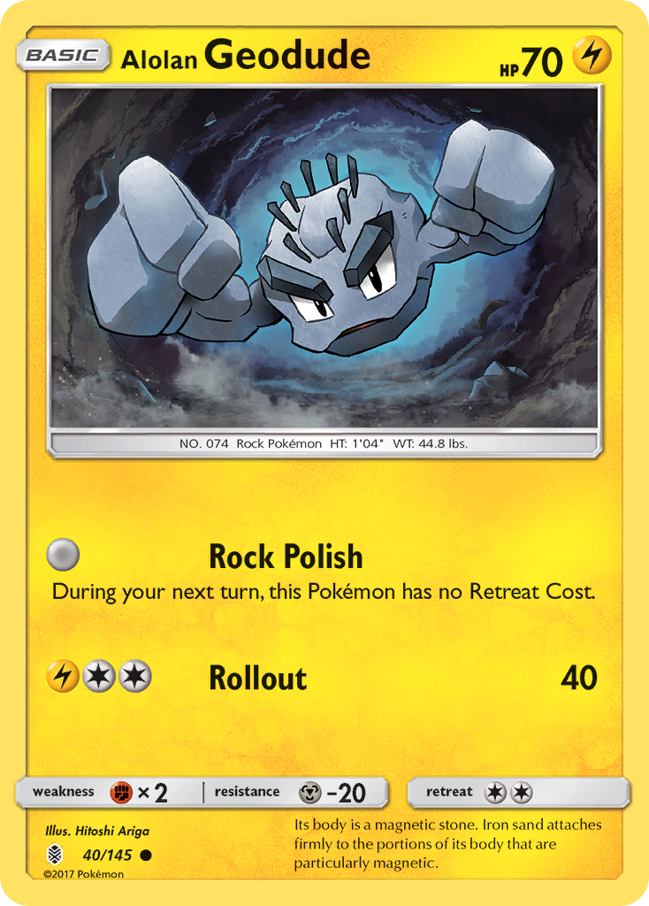 Alolan Geodude (40/145) [Sun & Moon: Guardians Rising] | Exor Games Truro