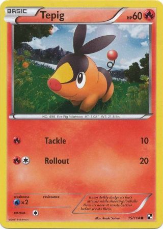 Tepig (15/114) (Cosmos Holo) [Black & White: Base Set] | Exor Games Truro