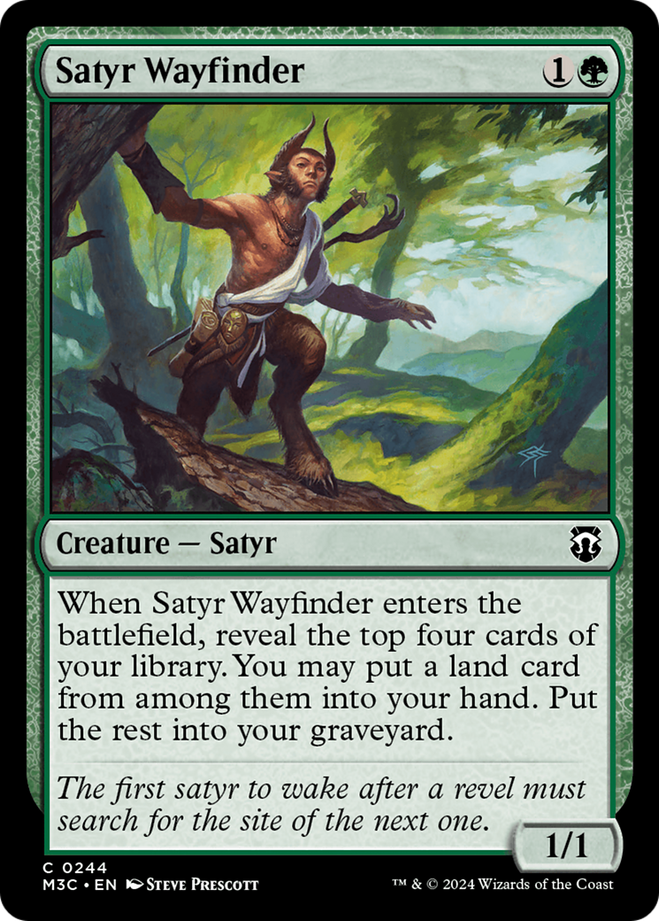 Satyr Wayfinder (Ripple Foil) [Modern Horizons 3 Commander] | Exor Games Truro