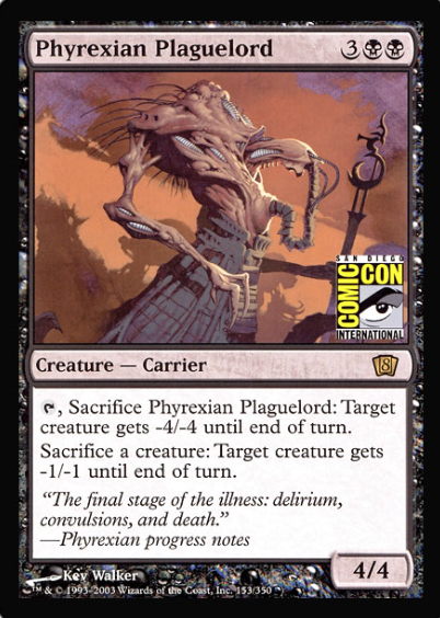 Phyrexian Plaguelord (San Diego Comic Con Oversized) [Oversize Cards] | Exor Games Truro