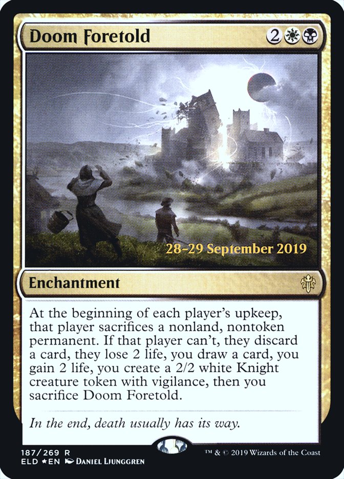 Doom Foretold [Throne of Eldraine Prerelease Promos] | Exor Games Truro