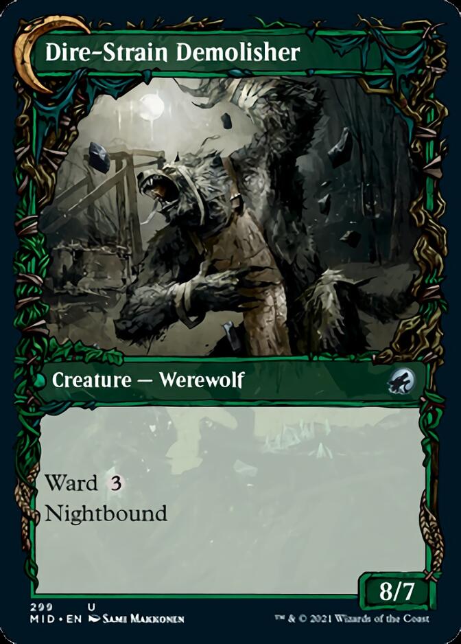 Burly Breaker // Dire-Strain Demolisher (Showcase Equinox) [Innistrad: Midnight Hunt] | Exor Games Truro