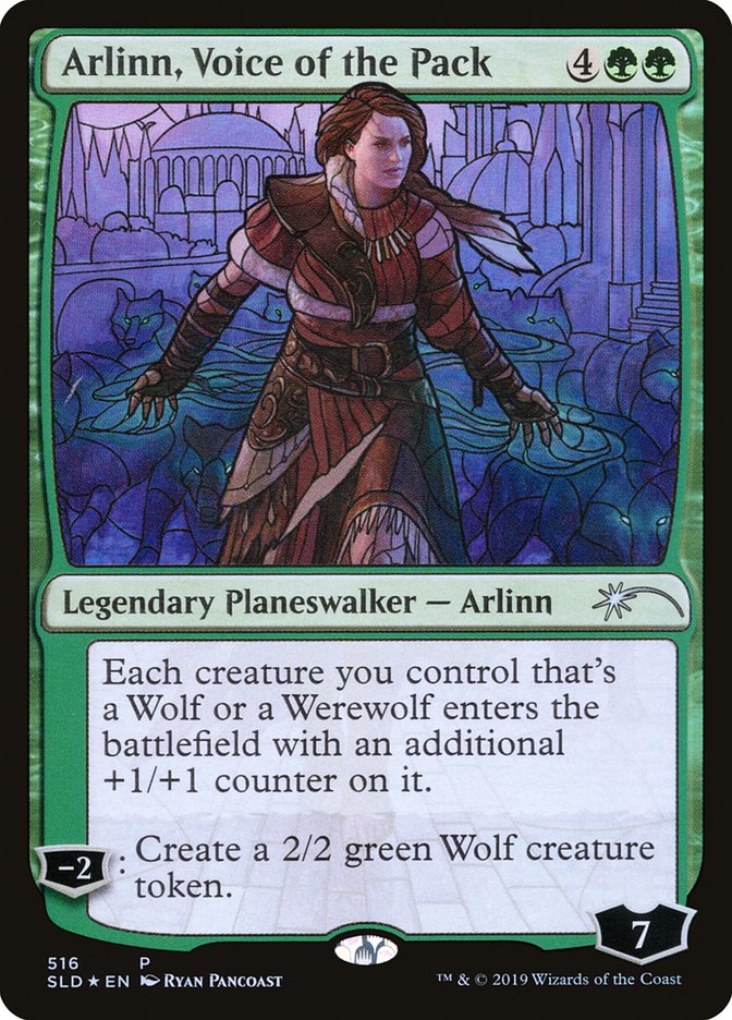 Arlinn, Voice of the Pack (Stained Glass) [Secret Lair Drop Promos] | Exor Games Truro