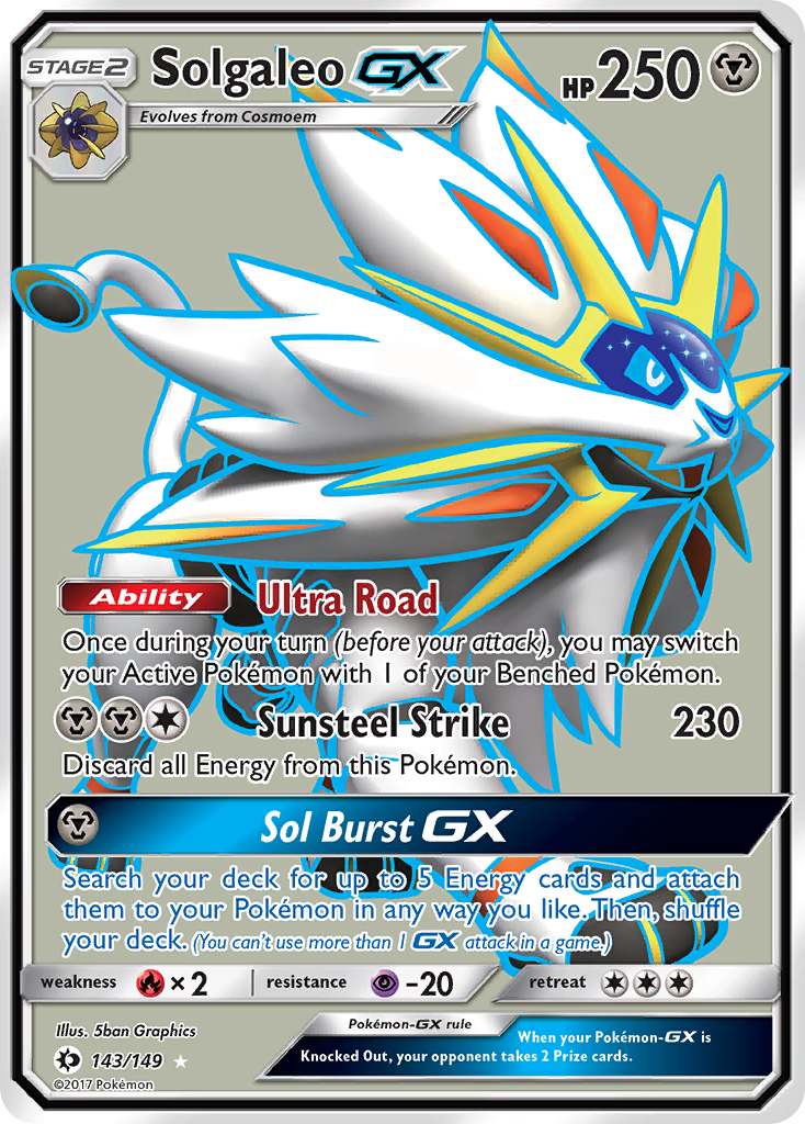 Solgaleo GX (143/149) [Sun & Moon: Base Set] | Exor Games Truro