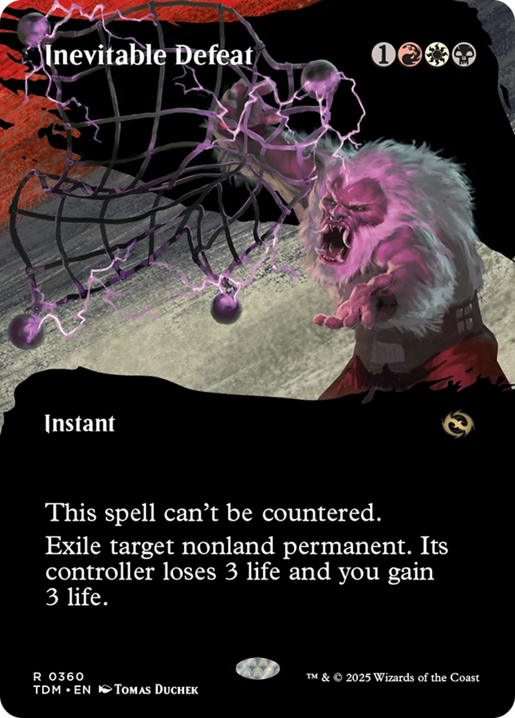 Inevitable Defeat (Borderless) [Tarkir: Dragonstorm] | Exor Games Truro