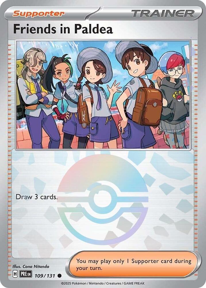 Friends in Paldea (109/131) (Poke Ball Pattern) [Scarlet & Violet: Prismatic Evolutions] | Exor Games Truro