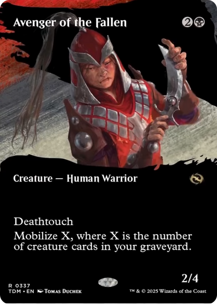 Avenger of the Fallen (Borderless) [Tarkir: Dragonstorm] | Exor Games Truro