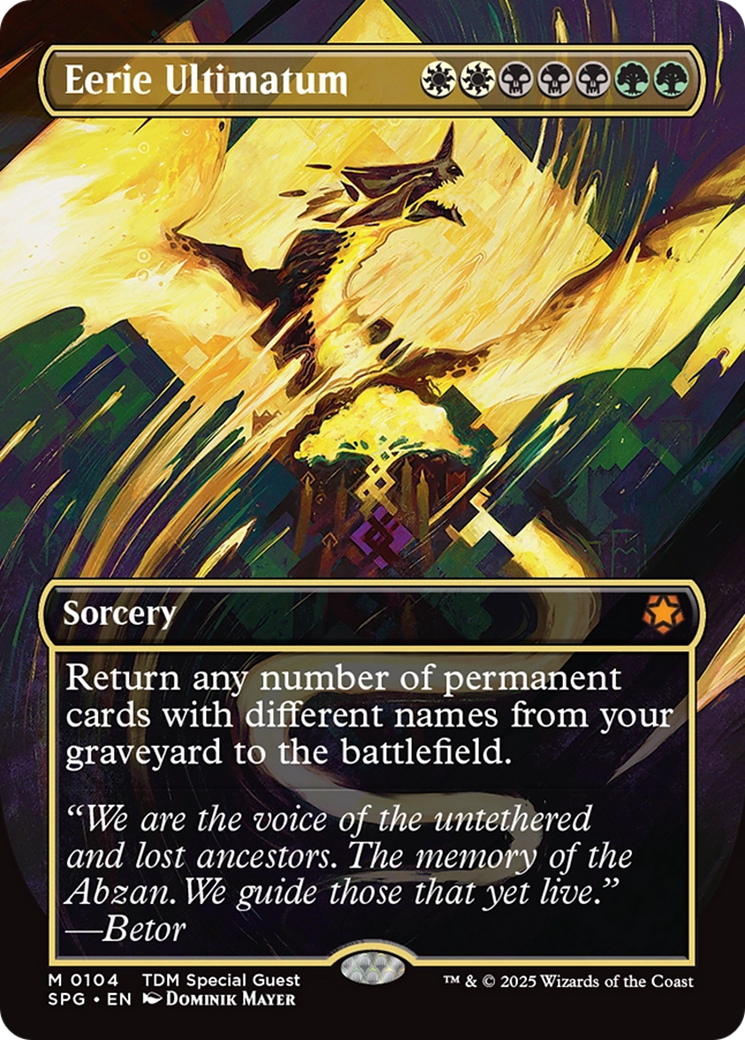 Eerie Ultimatum (Borderless) [Tarkir: Dragonstorm Special Guests] | Exor Games Truro