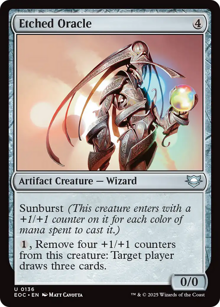 Etched Oracle [Edge of Eternities Commander] | Exor Games Truro