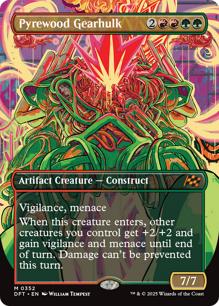 Pyrewood Gearhulk (Borderless) [Aetherdrift] | Exor Games Truro