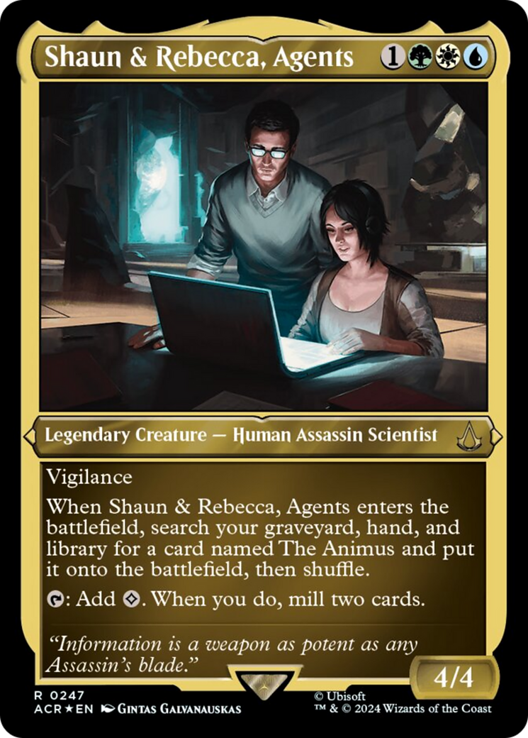 Shaun & Rebecca, Agents (Foil Etched) [Assassin's Creed] | Exor Games Truro